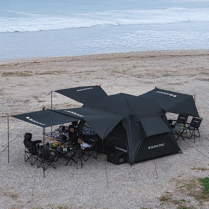 BLACKDOG 6.8m 마운틴 퀵 캐빈 텐트 330x220x185cm CBD2450WS050