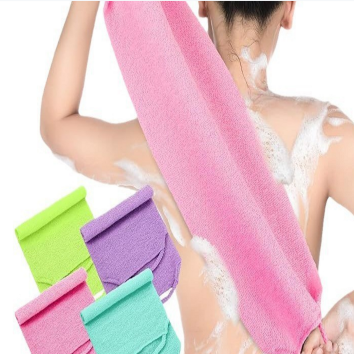 지니 까슬한  롱롱 등샤워타올  3장 1세트