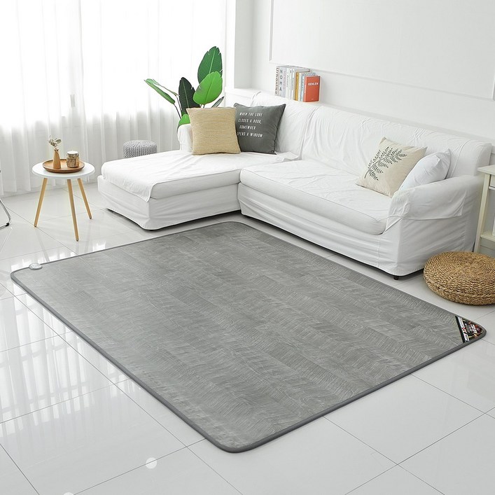 한일메디칼 온돌왕 탄소 전기장판 카본 거실 전기매트, 빈티지그레이 230x183cm 분리난방