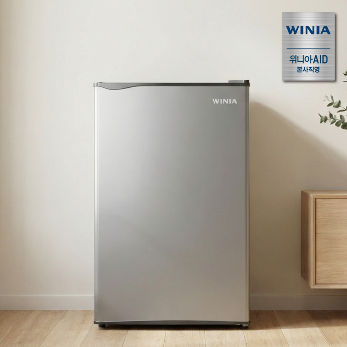 위니아 소형냉장고 93L EWRA091HEMCSOA 1도어 병원 오피스텔 사무실 원룸, EWRA091HEMCSOA, 실버