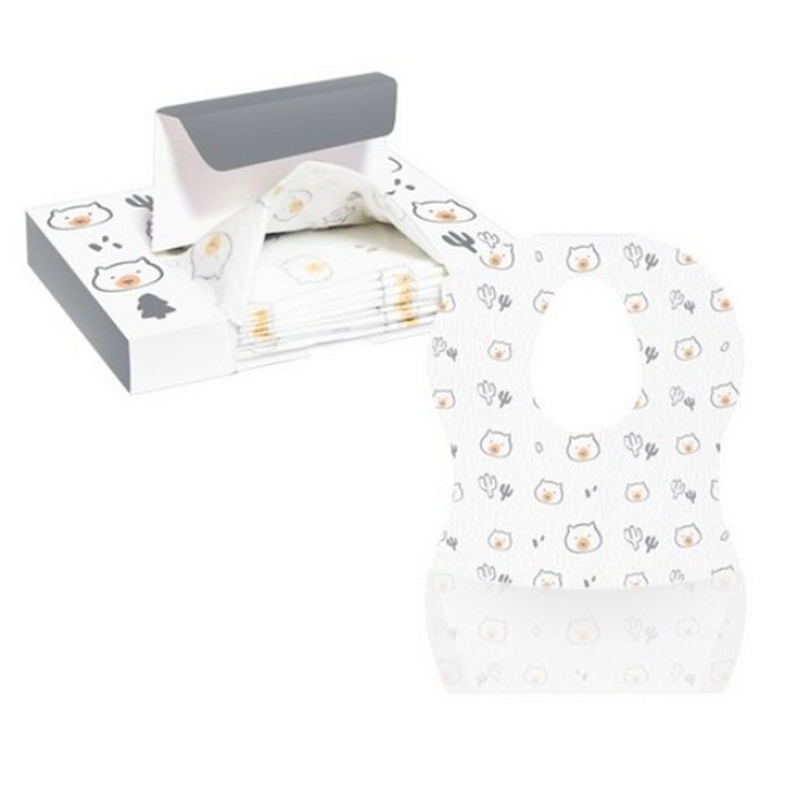 맘핸드슨 일회용 턱받이 10p