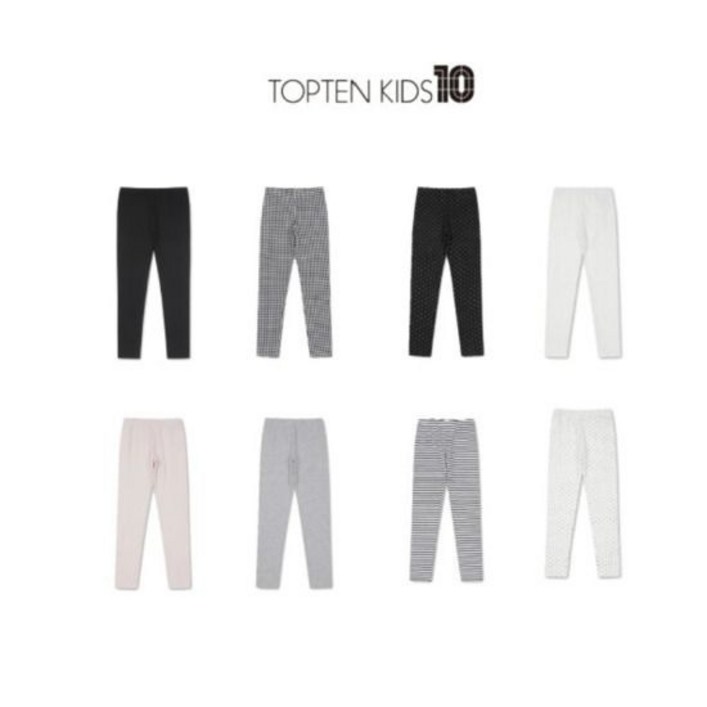 백화점 정품 탑텐 키즈 에센셜 코튼스판 9부 레깅스 MKE5PT2901