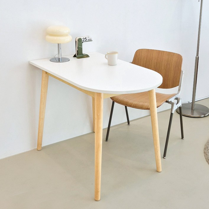 카미코코 LPM 4컬러 반타원 1000X600 테이블 원목다리