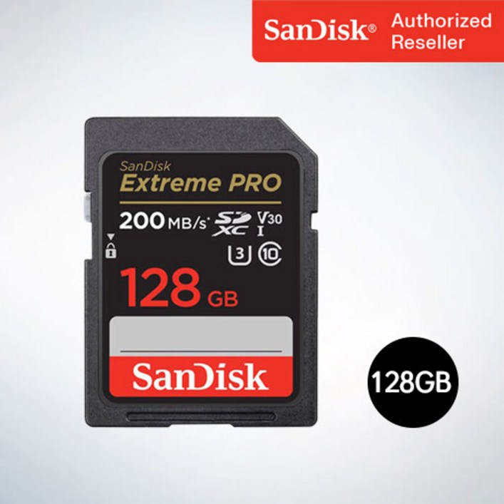 샌디스크 SD메모리카드 SDXC Extreme Pro 익스트림 프로 UHS-I SDXXD 128GB 20230620
