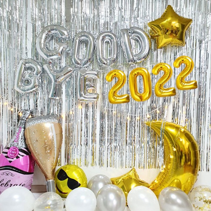 굿바이 2022 연말파티 세트 신년 장식풍선 송년회
