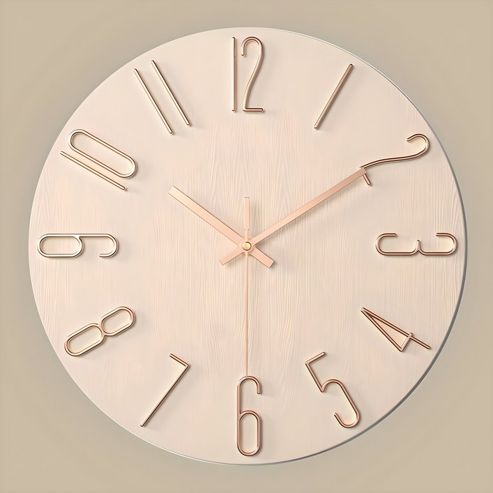 루아즈 인테리어 무소음 원형 모던 벽시계