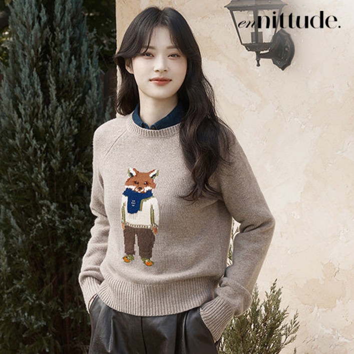 엔니튜드 25FW 홀리데이 울100 인타샤 니트