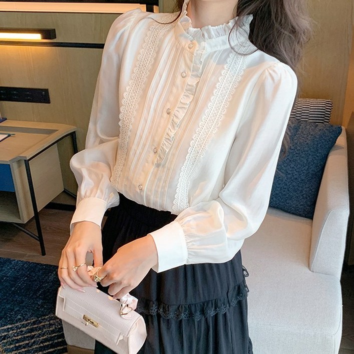 로렌미 폴링 컬렉션 긴팔 블라우스 S250826FW1