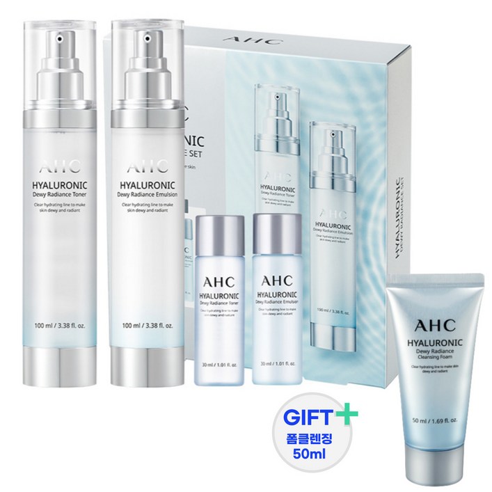 AHC 히아루로닉 듀이 래디언스 세트  폼클렌징 50ml, 1개