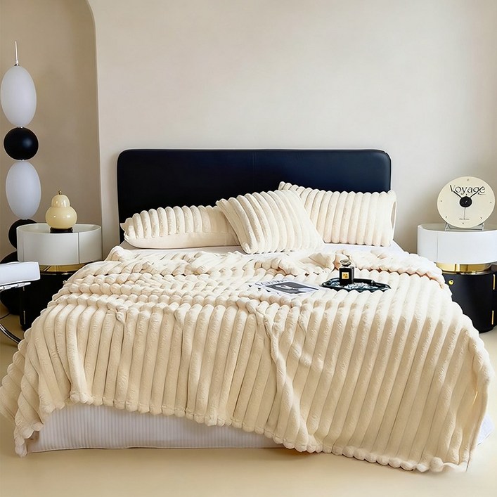 SOTCAR 담요 양면 보들보들 겨울 침대 소파 무릎 차량용 대형 담요 극세사 이불