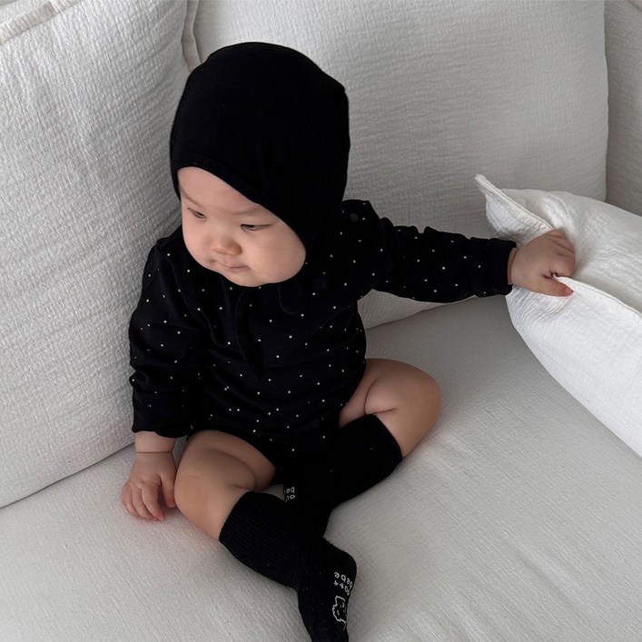 밀크하우스 유아용 아기 보넷모자 사계절