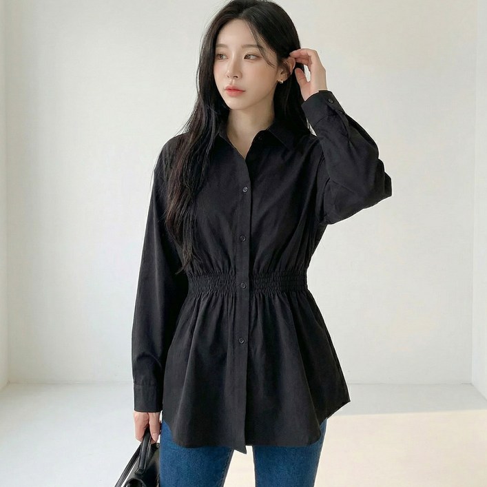 빅사이즈 여성 내추럴 셔츠 블라우스 B1753 코헨브 봄가을