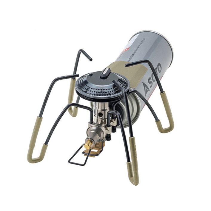 소토 한정판 코요테 STAS340DY 미니 레귤레이터 스토브 휴대용 버너 캠핑 백패킹, 1개, 한정판 코요테