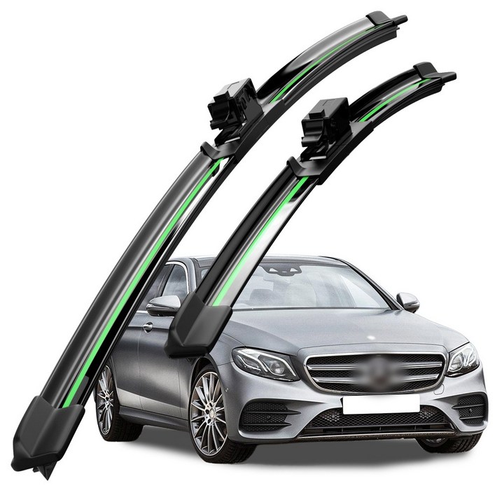 호환 벤츠 E클래스W213 20162023 와이퍼 초발수 저소음 자국 없음 전면 와이퍼 블레이드 2종 세트