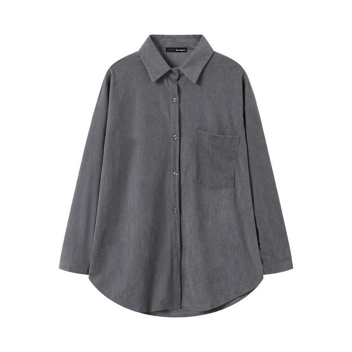 보니스팍스 코듀로이 베이직 카라 루즈핏 셔츠 (XP4BA050L0)