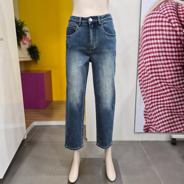 베네통 레터링 배기 데님팬츠 BADP57461 IN 2505189