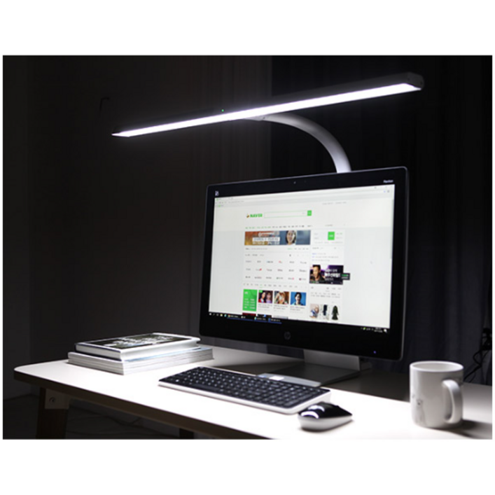 파파 LED와이드스탠드 800B (화이트) 스탠드타입 / 학습용 사무용 밝기 각도 조절, 파파 LED와이드스탠드형 / 800B 화이트