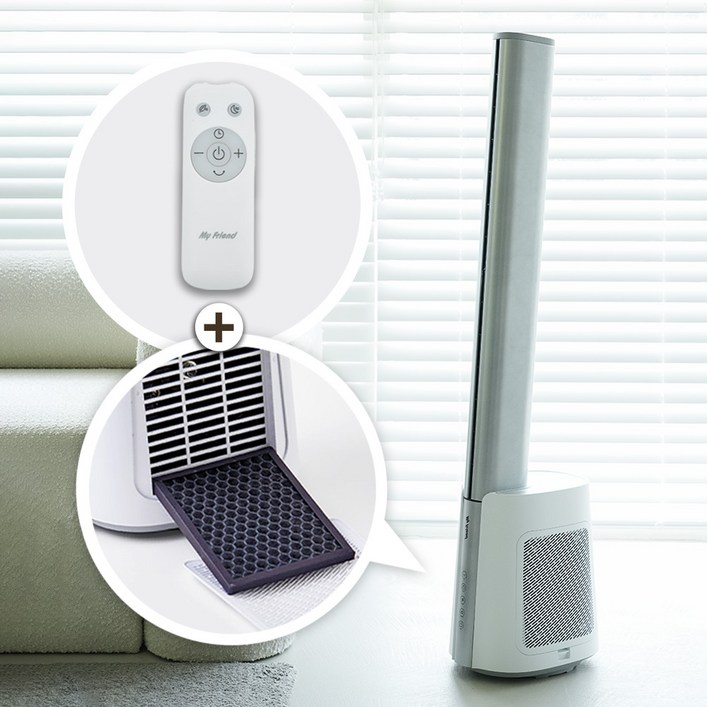 마이프랜드 날개없는 선풍기 프리미엄 타워팬 MFBL2030TW