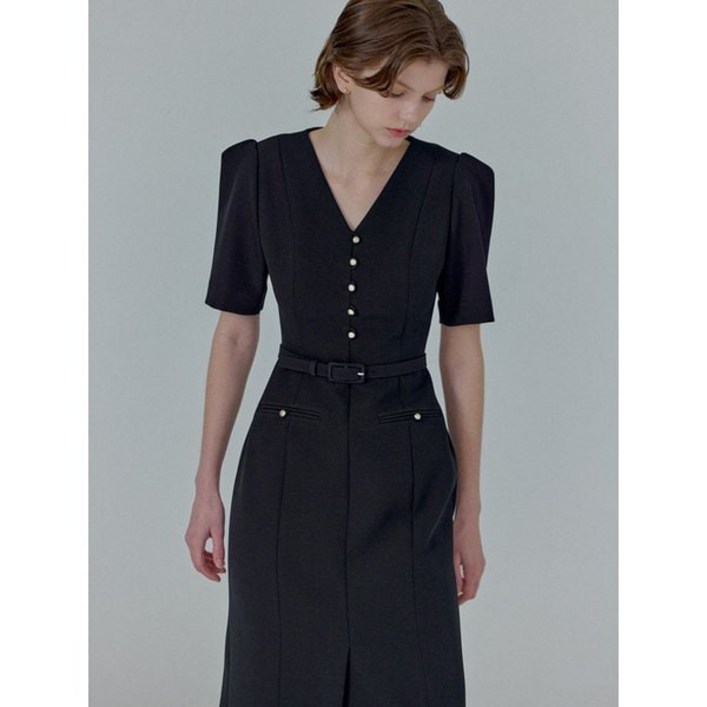 플로움 Golden Bead Dress Long3color