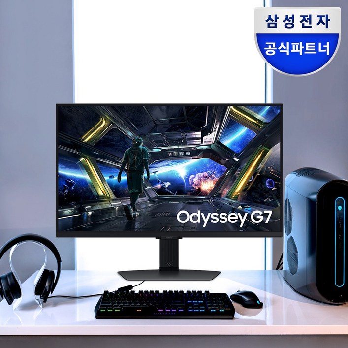 삼성 오디세이 G7 4K UHD IPS 144Hz 게이밍 모니터, 오디세이 G7 S32DG700, 80cm