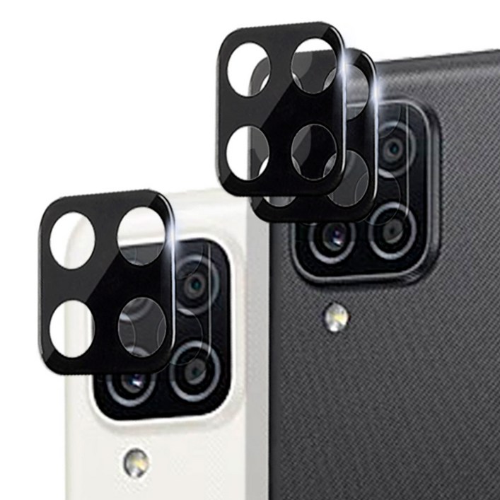 휴켓 갤럭시 A시리즈 블랙 카메라 강화유리 3매 / A12 A31 A32_5G A51 A52S, 3개