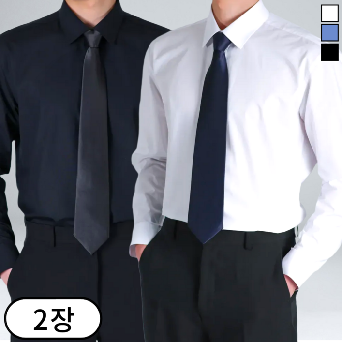 11 이브 구김없는 남성용 스판 정장 와이셔츠