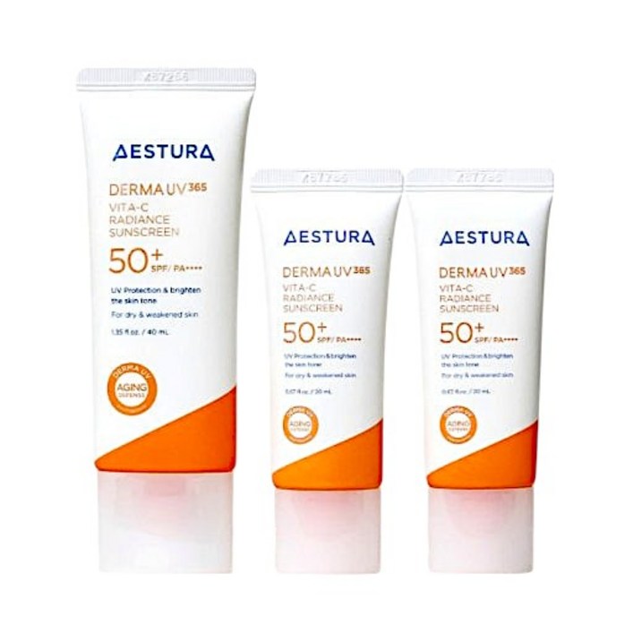 에스트라 더마UV365 비타C 광채수분 선크림 40ml+20ml*2개