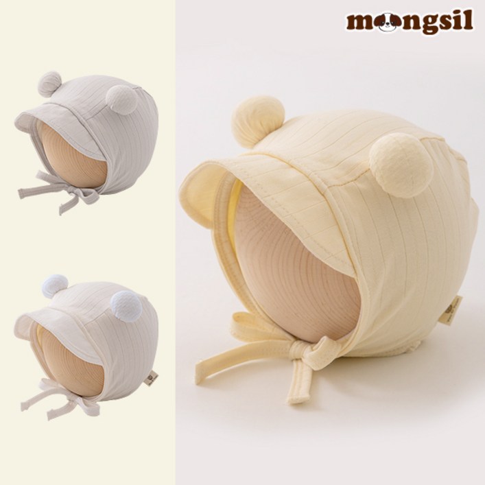 몽실이 방울 귀달이 캡보넷 유아용 외출 아동 모자 보넷