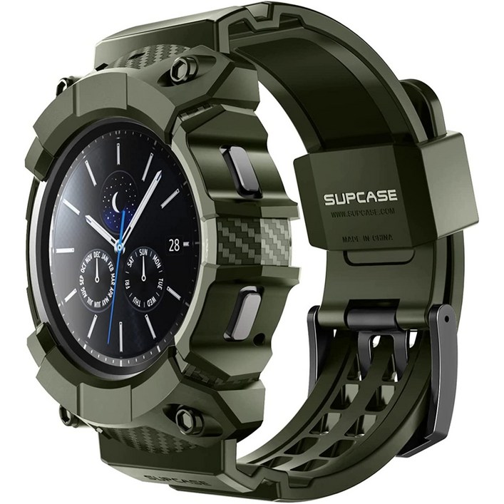 SUPCASE 갤럭시 워치4 클래식 46mm 러기드 일체형 보호 스트랩 밴드