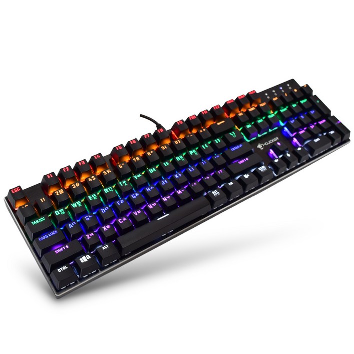지클릭커 GKK510X Special 게이밍 LED 기계식 유선 키보드, 갈축마우스포함 지클릭커 GKK510X Special 게이밍 LED 기계식 유선 키보드, 갈축마우스포함