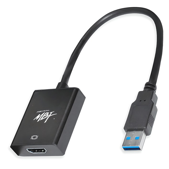 엠비에프 USB 3.0 to HDMI 컨버터, MBFU3HDBK, 1개