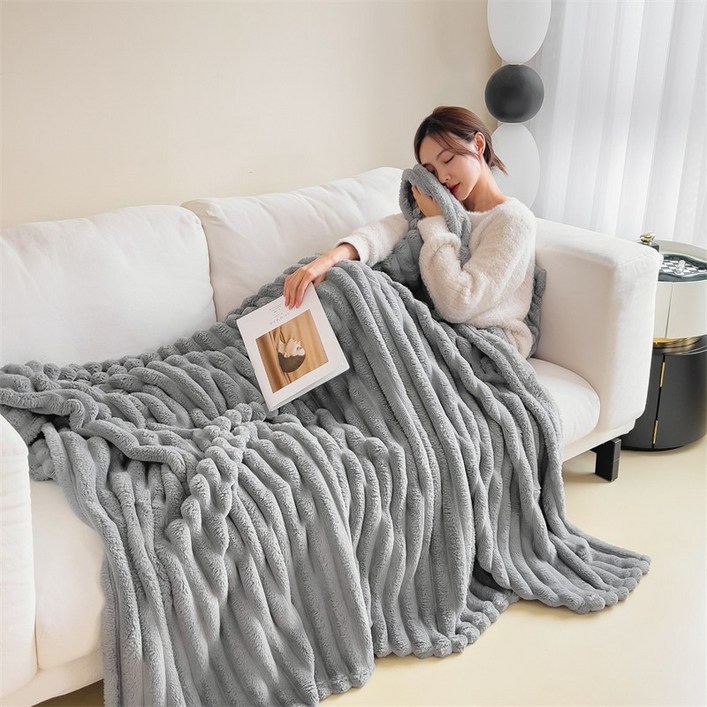 YOUPAN 부드러운 양면 담요 두꺼운 극세사 담요