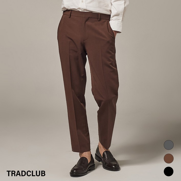 트래드클럽 이지 테이퍼드 세미와이드 투턱와이드 슬랙스 (3컬러 30~44)