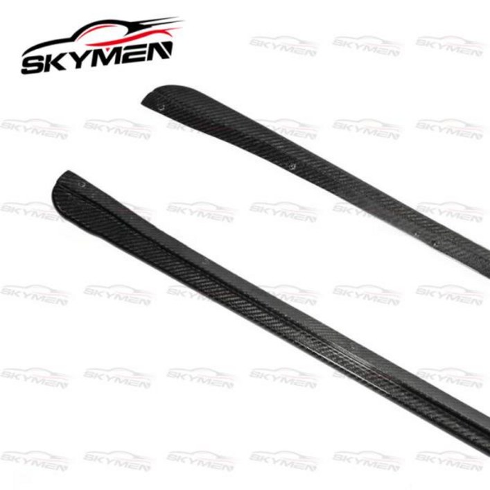 스바루 Impreza WRX VAB 탄소 섬유 사이드 스커트 용 자동차 스타일링 광택 도어 스텝 익스텐션 스플리터 A