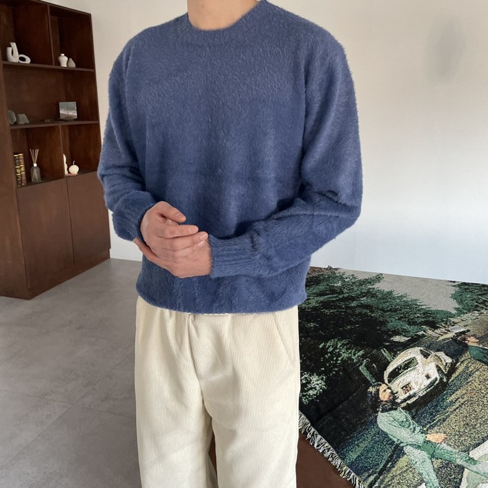 당일발송 남자앙고라니트 모헤어니트 부드러운니트 9color