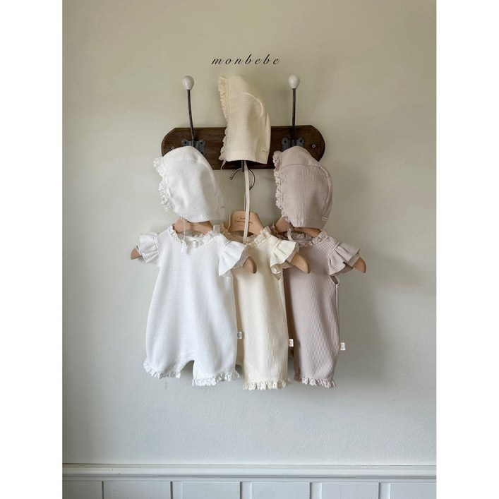 아기슈트 바디슈트 여아 남아 여름 몽베베 프릴와플슈트