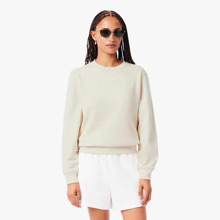 라코스테 공식 여성 시그니처 엠보로고 스웻셔츠 SF034355N XFJ