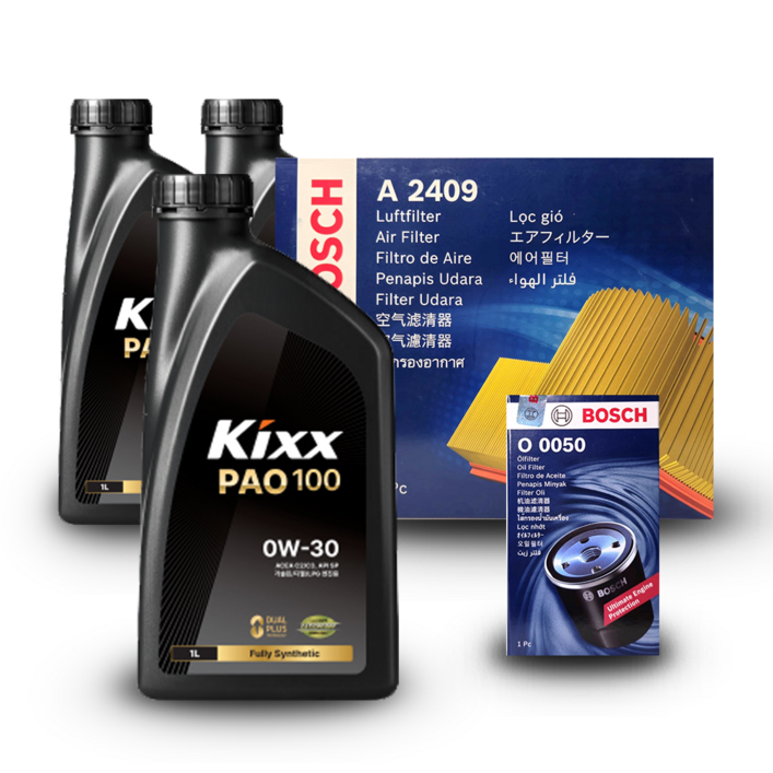 아슬란 AG 3.3 가솔린 엔진오일세트 킥스 파오100 0W30 PAO100 구 파오1