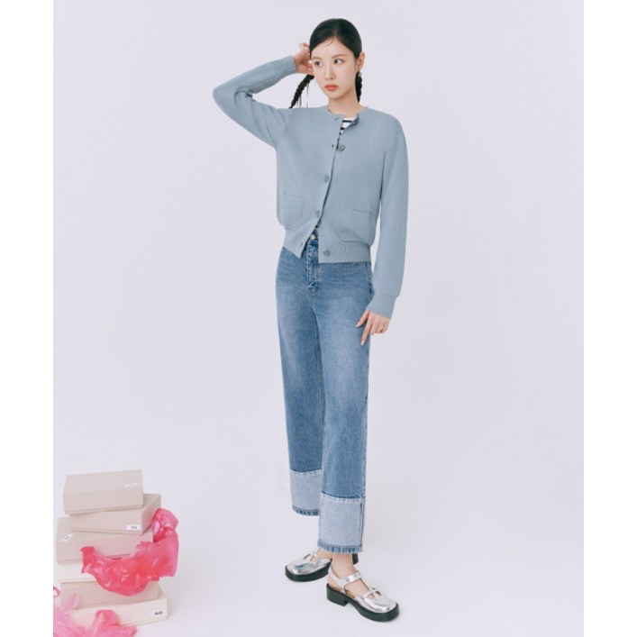 더엣지 THEATG 25SS 롤업 디테일 데님 팬츠 2048654159 694166