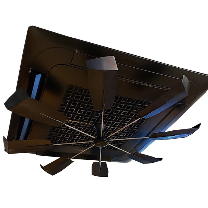 코어템코리아 올트팬 히터바람개비 에어컨바람개비 바람개비 무동력 날개 바람막이 천장형 공기순환팬, 올트팬(블랙), 1개