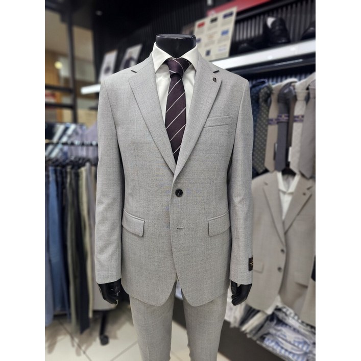 파렌하이트 SS 이태리 수입 CANONICO 라이트 그레이 솔리드 정장E2316GYLBP