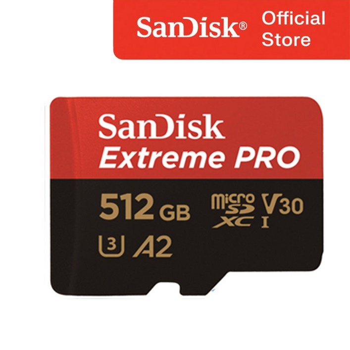 샌디스크 마이크로SD 카드 MicroSDXC Extreme Pro UHSI QXCD U3 4K, 512GB, 1개 샌디스크 마이크로SD 카드 MicroSDXC Extreme Pro UHSI QXCD U3 4K, 512GB, 1개