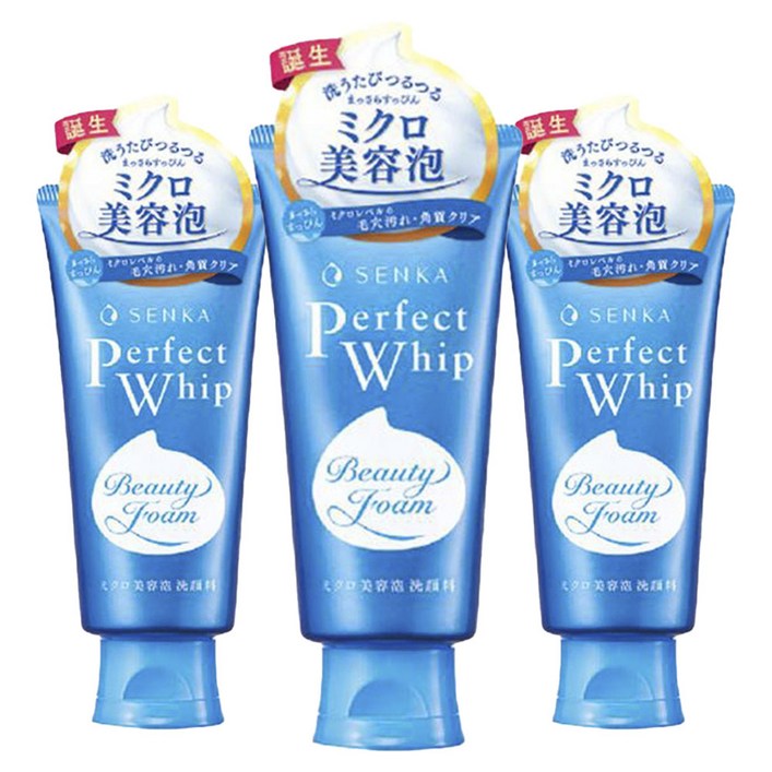 센카 퍼펙트 휩 페이셜 워시, 120g, 3개 센카 퍼펙트 휩 페이셜 워시, 120g, 3개