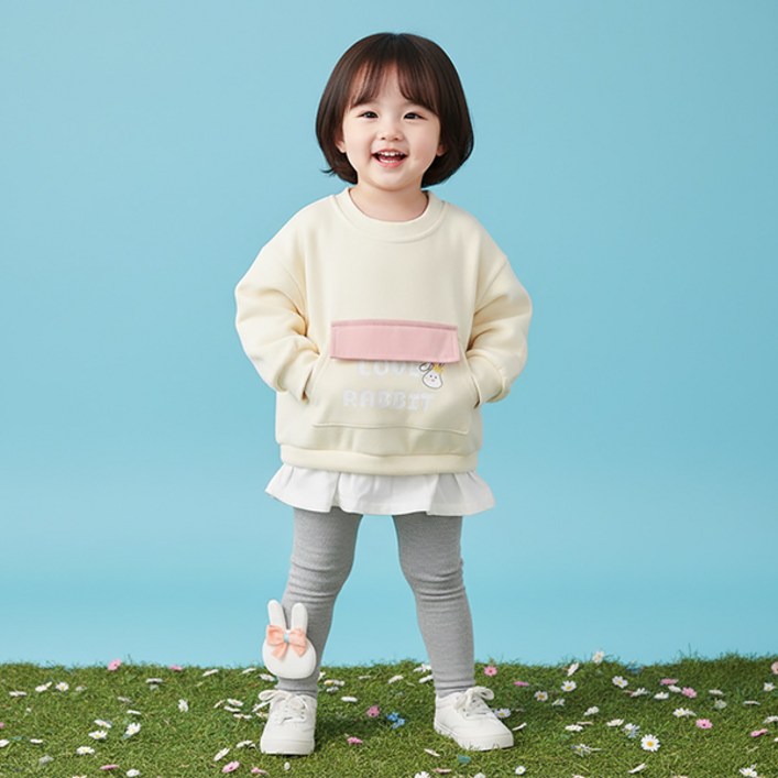 몽실이 러브래빗 롱티 여아 상하복 긴팔 봄 외출복