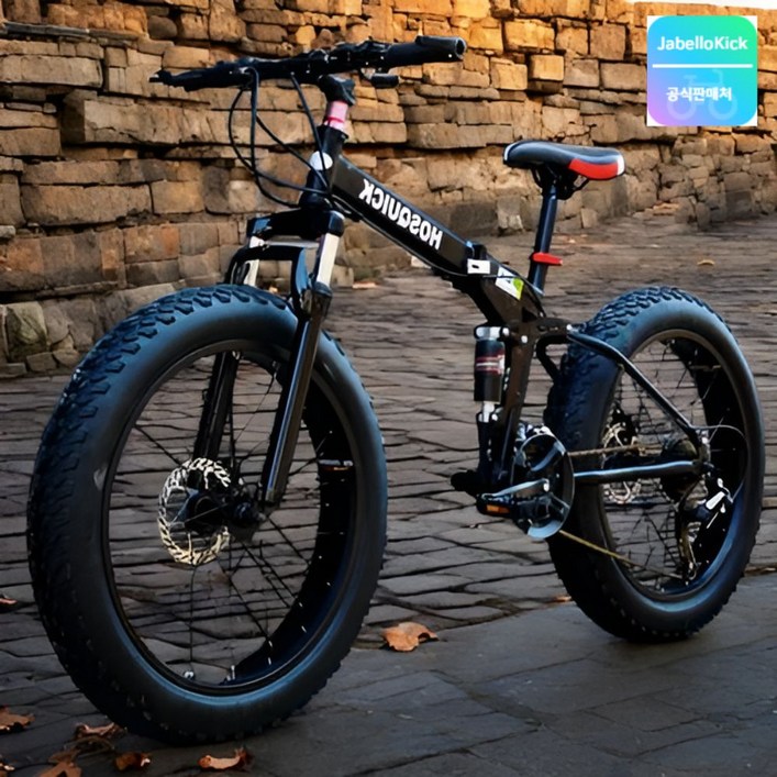 miraemoa 접이식 MTB 산악 자전거 광폭 타이어 팻바이크 펫바이크 바뀌 두꺼운 오프로드