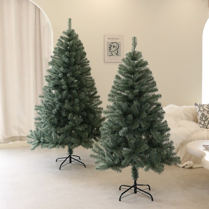 크리스마스 무장식 고급 PET 볼륨빵빵 트리나무 장식, 볼륨빵빵 그린 180cm