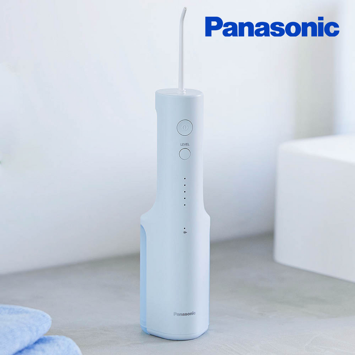 파나소닉 휴대용 무선 구강세정기 IPX7 방수 워터 치아 치간 물치실 세척기 EWDJ26