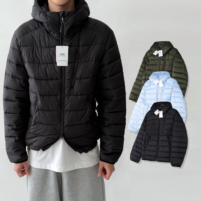 고퀄리티핏보장 빠델 남녀공용 후드 점퍼 자켓 오버핏 아노락 숏 라이트 웰론 경량 패딩