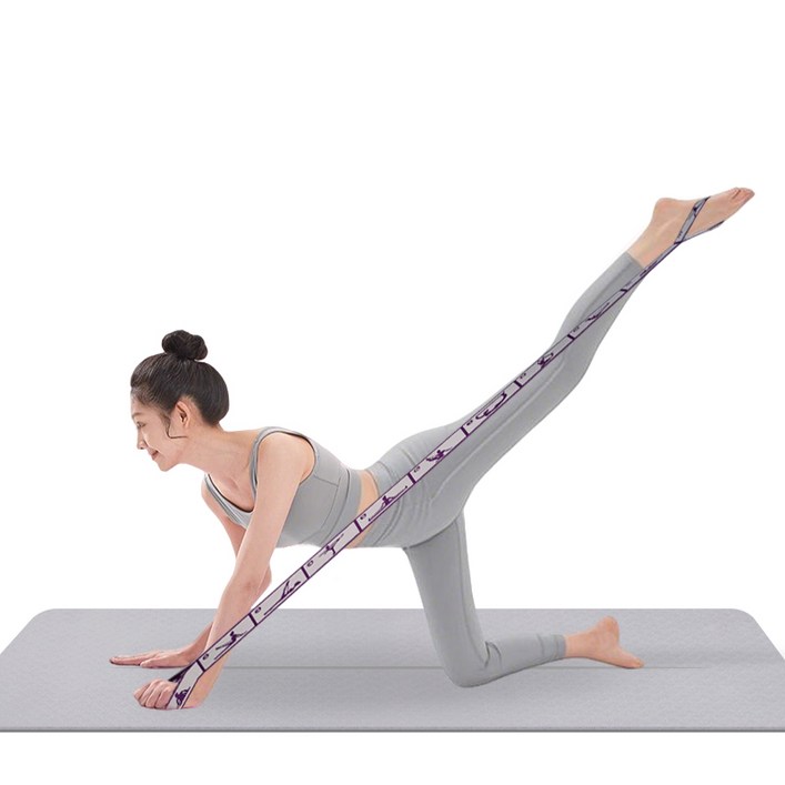 요가밴드 근력 운동 저항밴드 가슴 등 어깨 스트레칭스트레칭 밴드, 단계퍼플그레이, 1개