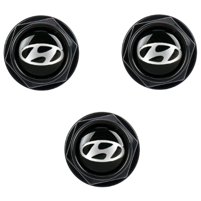 현대모비스 현대 블랙볼트 1SET3개 자동차 보조번호판볼트 넘버판볼트 보조판볼트 번호판볼트, 3개